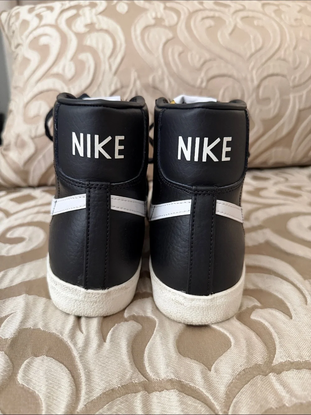 Nike Black and White High-Top Sneakers